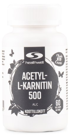 Pienoiskuva Healthwell Acetyl-L-karnitiini, 60 kapselia