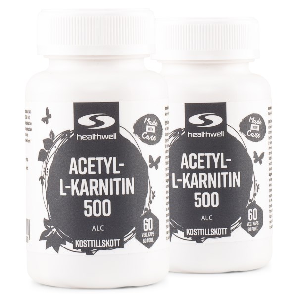 Healthwell Acetyl-L-karnitiini, 120 kapselia