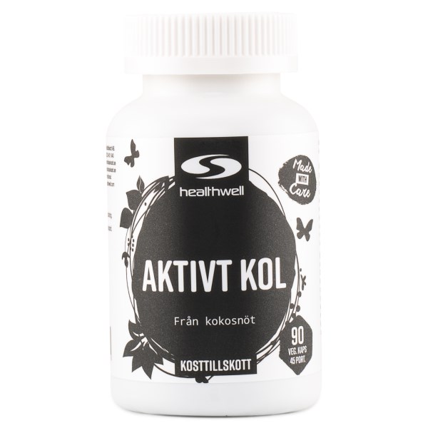 Healthwell Aktiivihiili, 90 kapselia