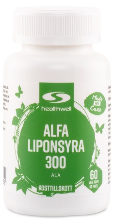 Pienoiskuva Healthwell Alfa Lipoiinihappo 300 , 60 kapselia