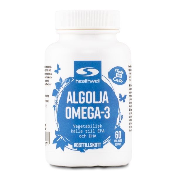 Healthwell Algolja Omega-3, 60 kapselia