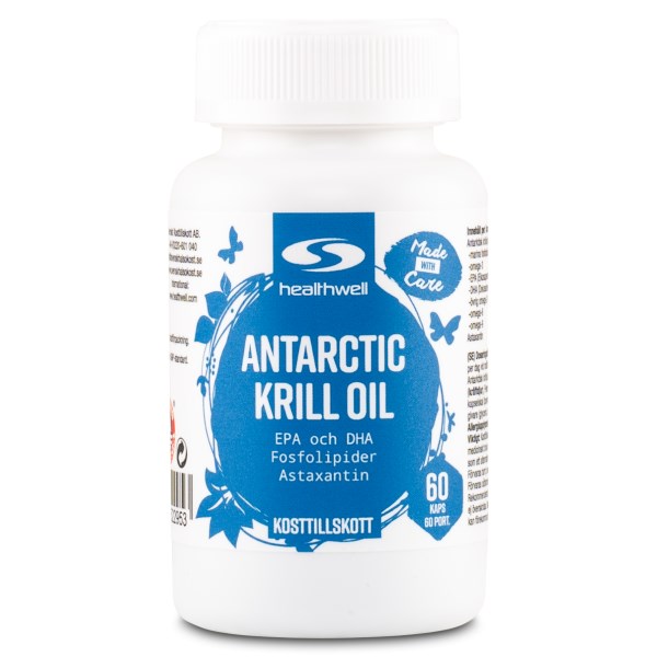 Healthwell Antarctic Krilliöljy, 60 kapselia