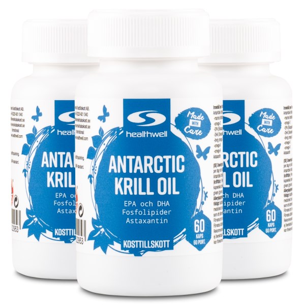 Healthwell Antarctic Krilliöljy, 180 kapselia