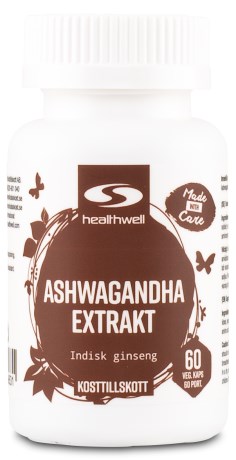 Pienoiskuva Healthwell Ashwagandha -Uute, 60 kapselia