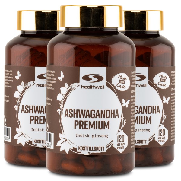 Healthwell Ashwagandha Premium, 360 kapselia