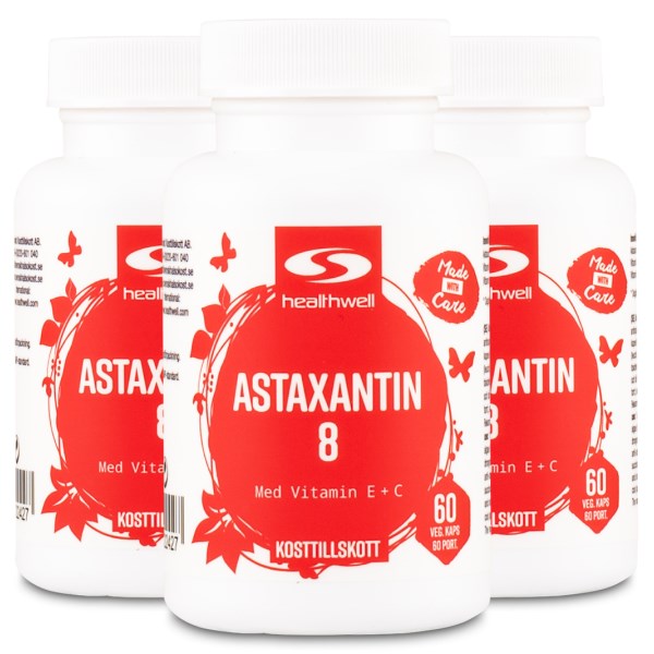 Healthwell Astaksantiini 8, 180 kapselia