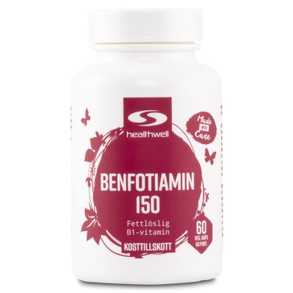 Healthwell Benfotiamiini 150, 60 kapselia