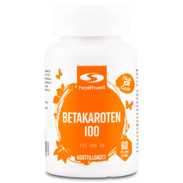 Healthwell Beetakaroteeni 100, 60 kapselia