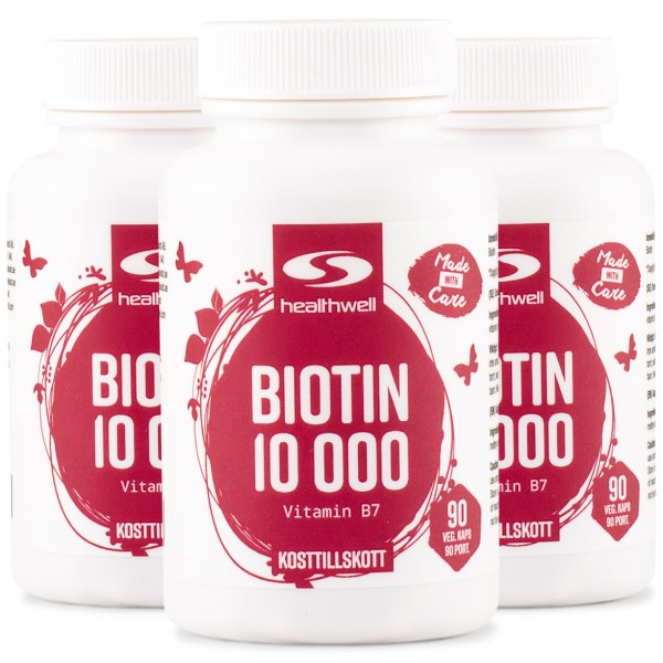 Healthwell Biotiini 10 000, 270 kapselia
