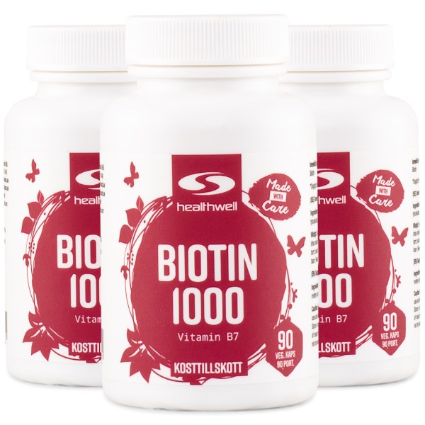 Healthwell Biotiini 1000, 270 kapselia