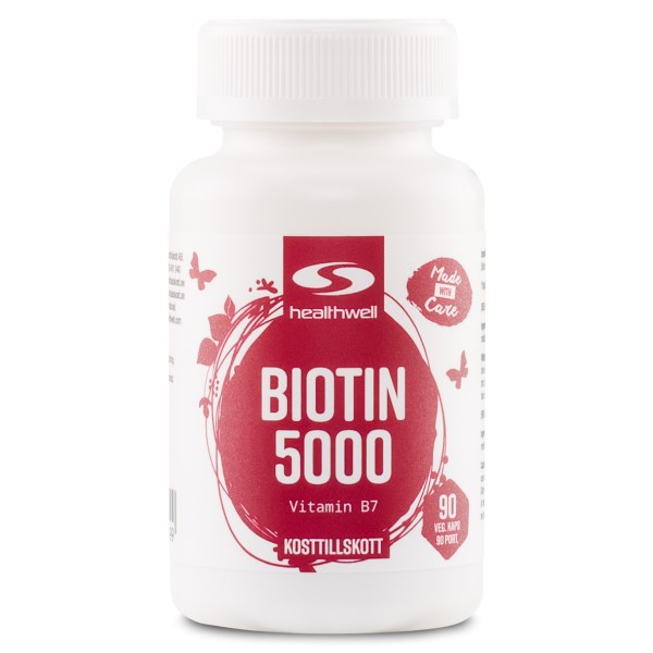 Healthwell Biotiini 5000, 90 kapselia