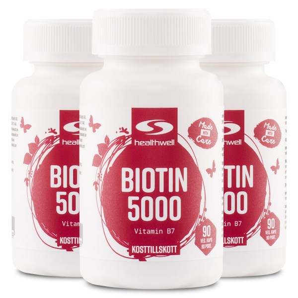 Healthwell Biotiini 5000, 270 kapselia