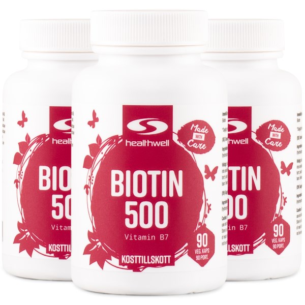 Healthwell Biotiini 500, 270 kapselia