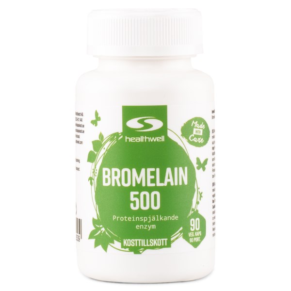 Healthwell Bromelaiini 500, 90 kapselia