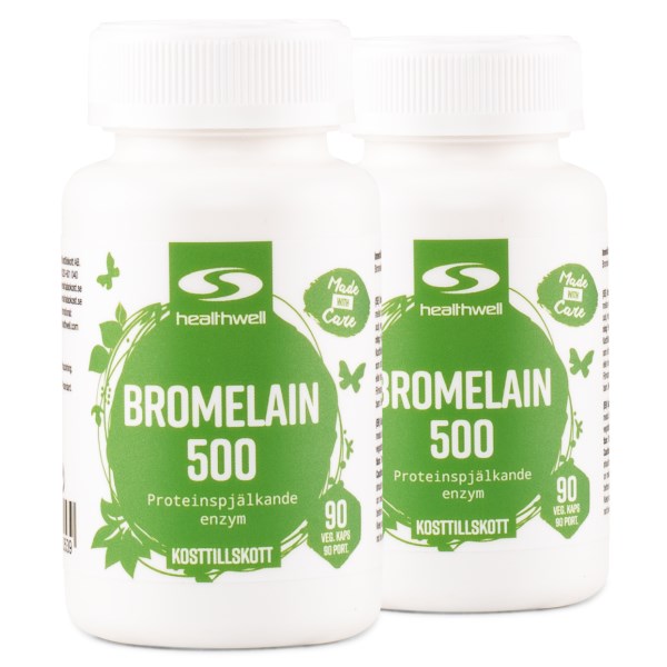Healthwell Bromelaiini 500, 180 kapselia