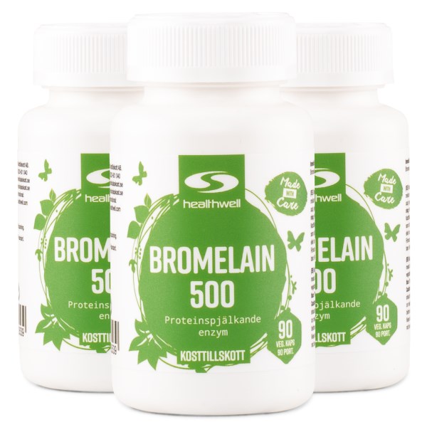 Healthwell Bromelaiini 500, 270 kapselia