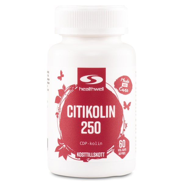 Healthwell Sitikoliini 250, 60 kapselia