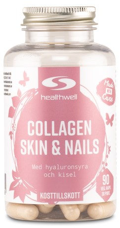 Pienoiskuva Healthwell Collagen Skin & Nails, 90 kapselia
