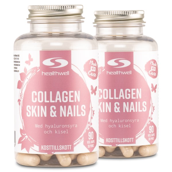 Healthwell Collagen Skin & Nails, 180 kapselia