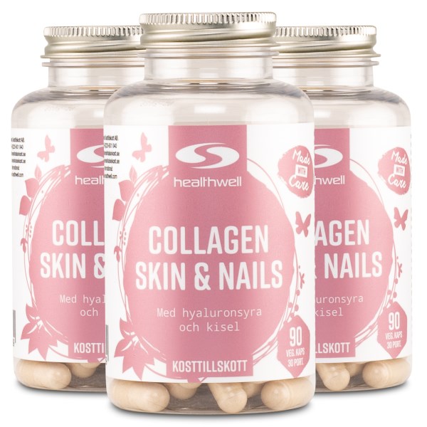 Healthwell Collagen Skin & Nails, 270 kapselia