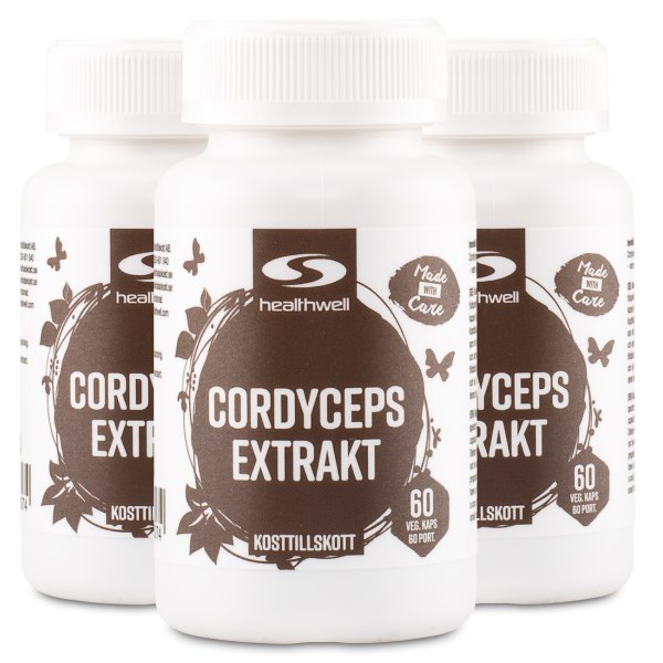 Healthwell Cordyceps, 180 kapselia
