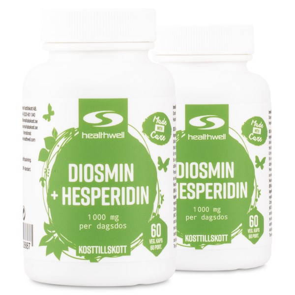 Healthwell Diosmin+Hesperidin Oksidatiivista Stressiä Vastaan, 120 kapselia