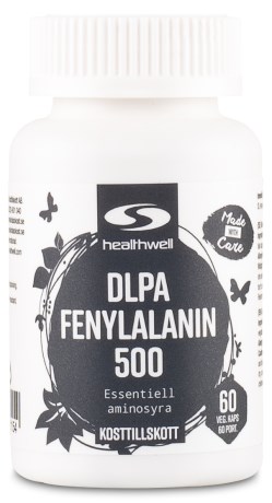 Pienoiskuva Healthwell DLPA Fenyylialaniini 500, 60 kapselia