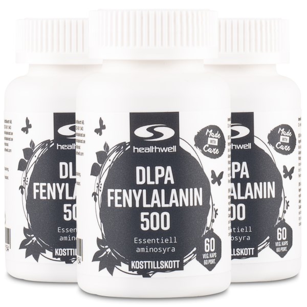 Healthwell DLPA Fenyylialaniini 500, 180 kapselia