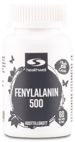 Pienoiskuva Healthwell Fenylalanin 500, 60 kapselia