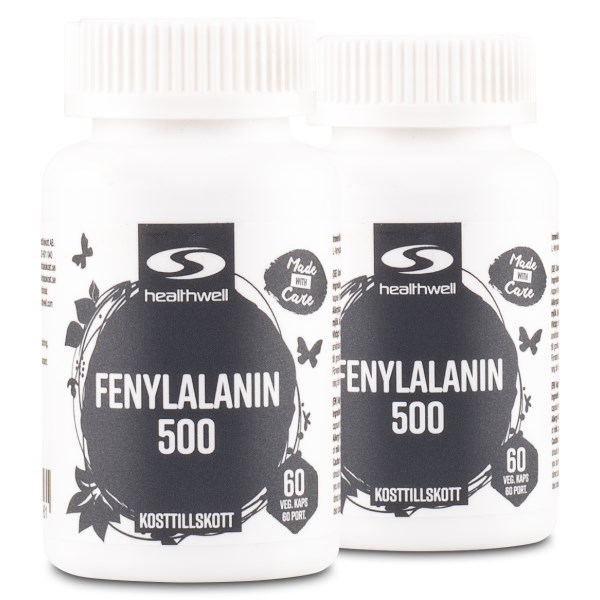Healthwell Fenylalanin 500, 120 kapselia