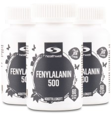 Pienoiskuva Healthwell Fenylalanin 500, 180 kapselia