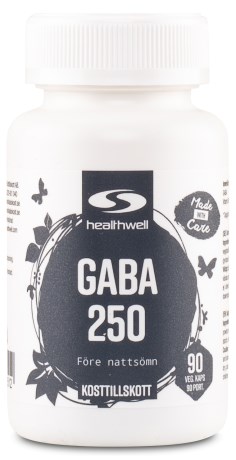 Pienoiskuva Healthwell GABA 250, 90 kapselia