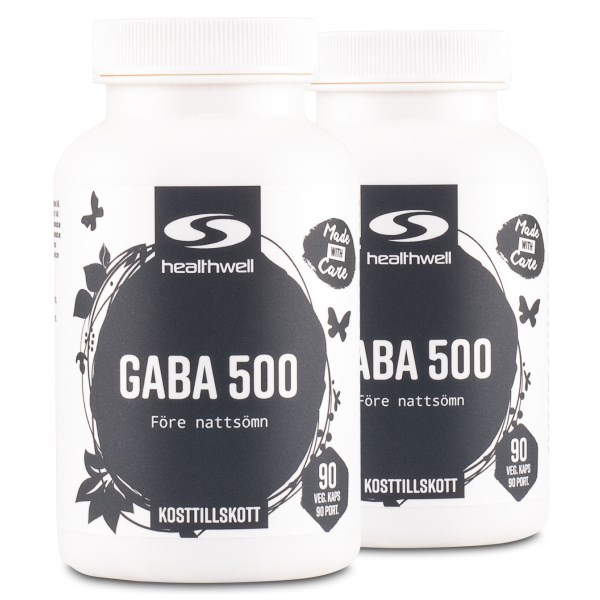 Healthwell GABA 500, 180 kapselia