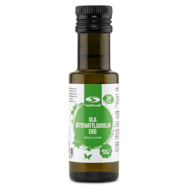 Healthwell GLA Helokkiöljy Luomu, 300 ml