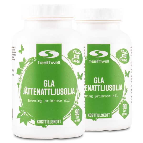 Healthwell GLA Helokkiöljykapselit, 180 kapselia