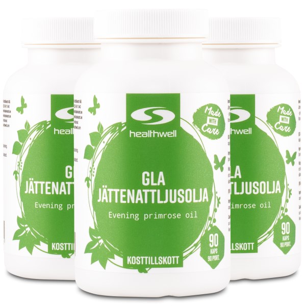 Healthwell GLA Helokkiöljykapselit, 270 kapselia