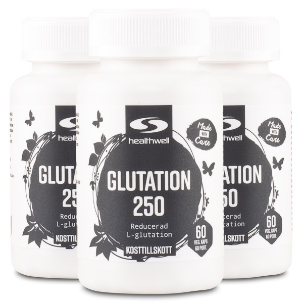 Healthwell Glutation 250, 180 kapselia