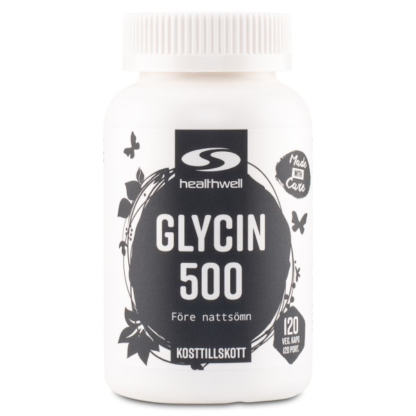 Healthwell Glycin 500, 120 kapselia