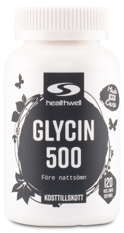 Pienoiskuva Healthwell Glycin 500, 120 kapselia