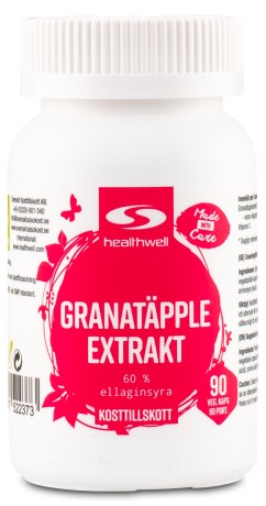 Pienoiskuva Healthwell Granatpple Extrakt, 90 kapselia