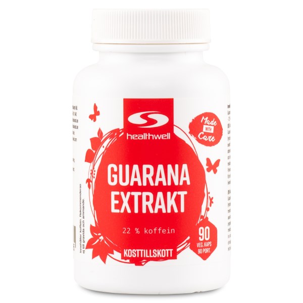 Healthwell Guarana, 90 kapselia