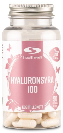 Pienoiskuva Healthwell Hyaluronihappo 100, 90 kapselia