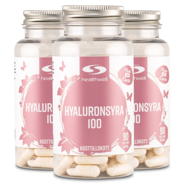 Healthwell Hyaluronihappo 100, 270 kapselia