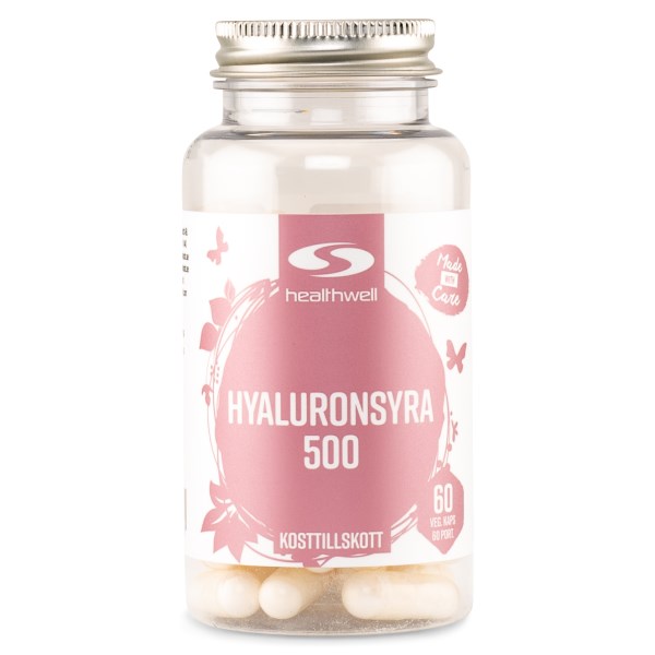 Healthwell Hyaluronihappo 500, 60 kapselia