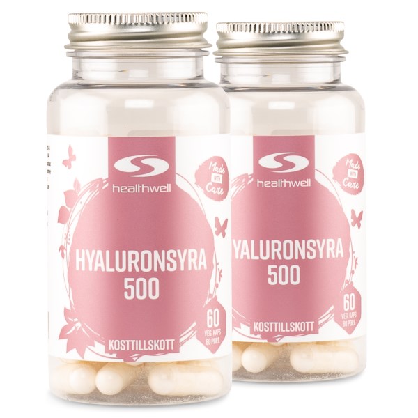 Healthwell Hyaluronihappo 500, 120 kapselia