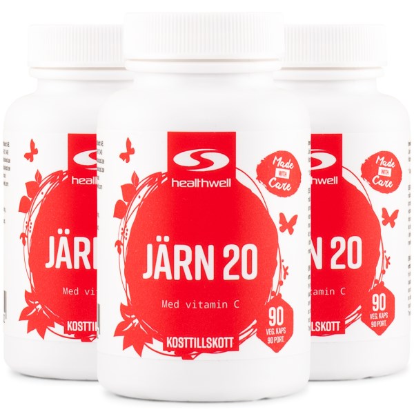 Healthwell Rauta 20, 270 kapselia
