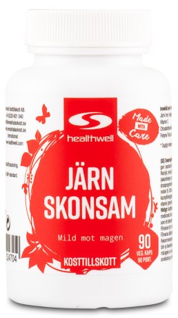 Pienoiskuva Healthwell Lempe Rauta , 90 kapselia