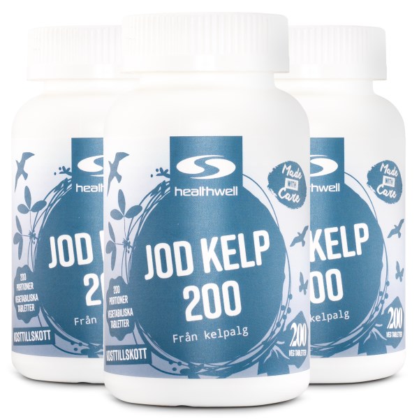 Healthwell Jodi Kelppi 200, 600 tablettia