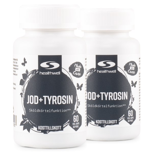 Healthwell Jodi + Tyrosiini, 120 kapselia