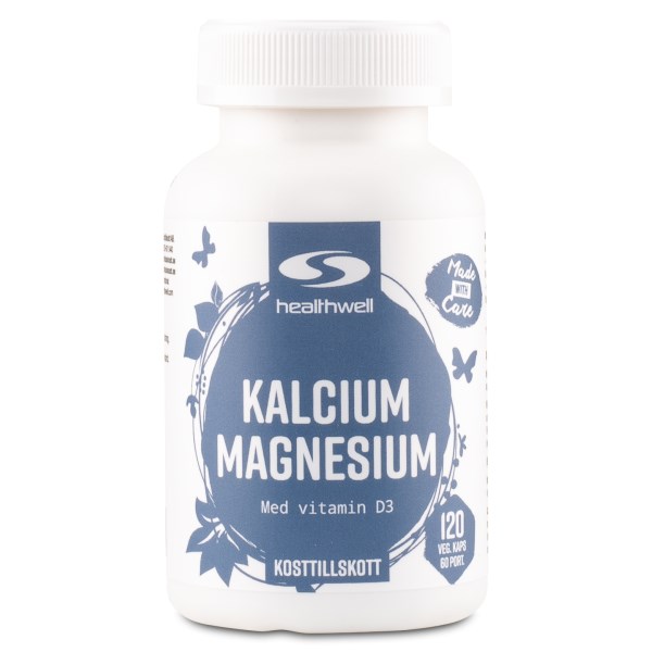 Healthwell Kalsium & Magnesium, 120 kapselia